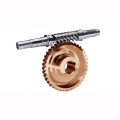 ISO/RoHS passed brass/bronze/stainless steel long worm gear shafts,helical gear shaft,transmission gear and shaft